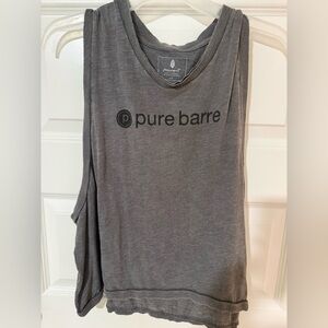 Free People Movement Pure Barre Charcoal Muscle Tee